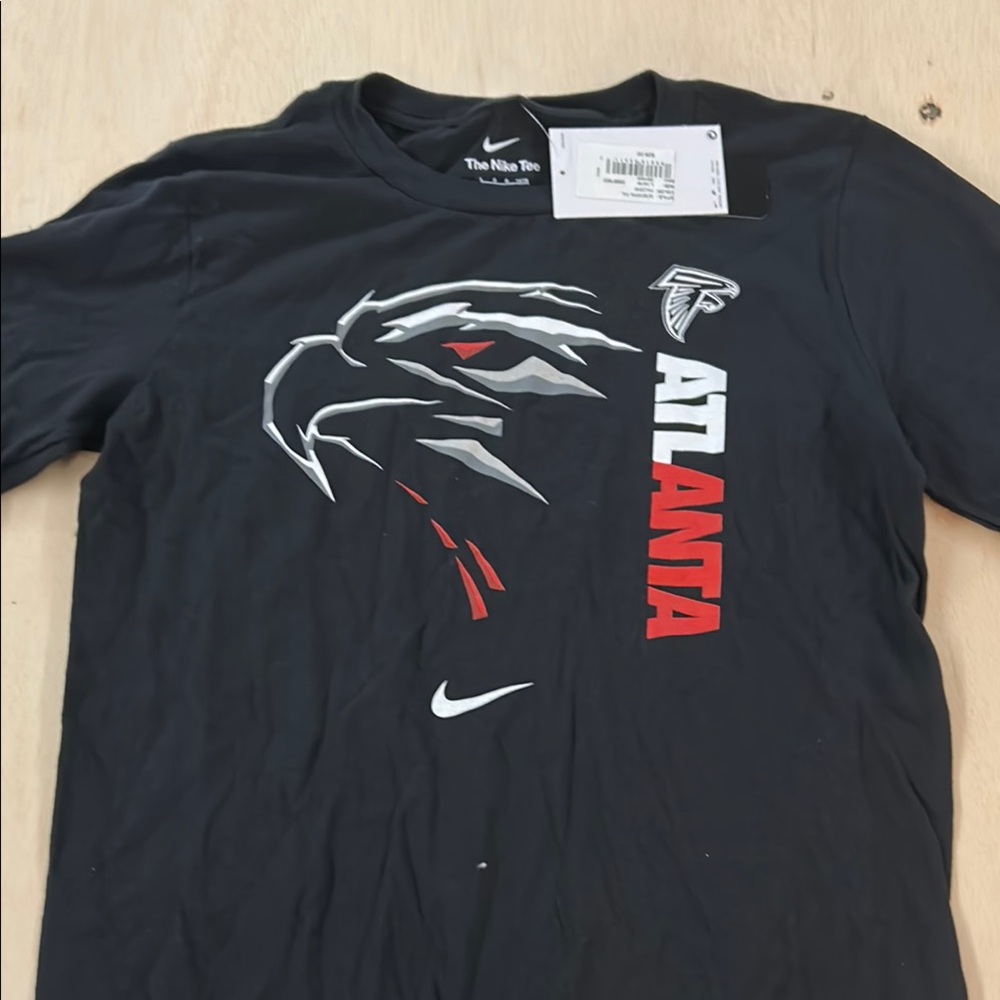 Nike Atlanta Falcons Kids T-Shirt Black Graphic Tee Size L 14/16